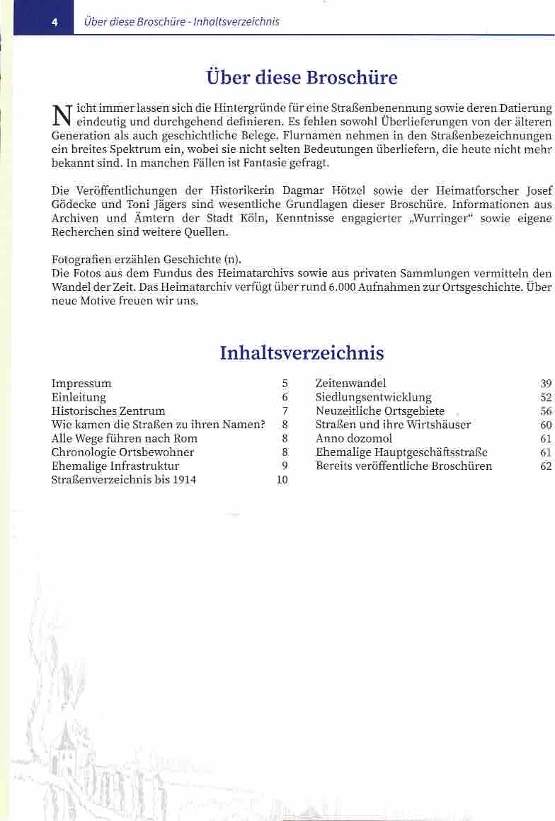 Worringer Strassennamen Inhalt