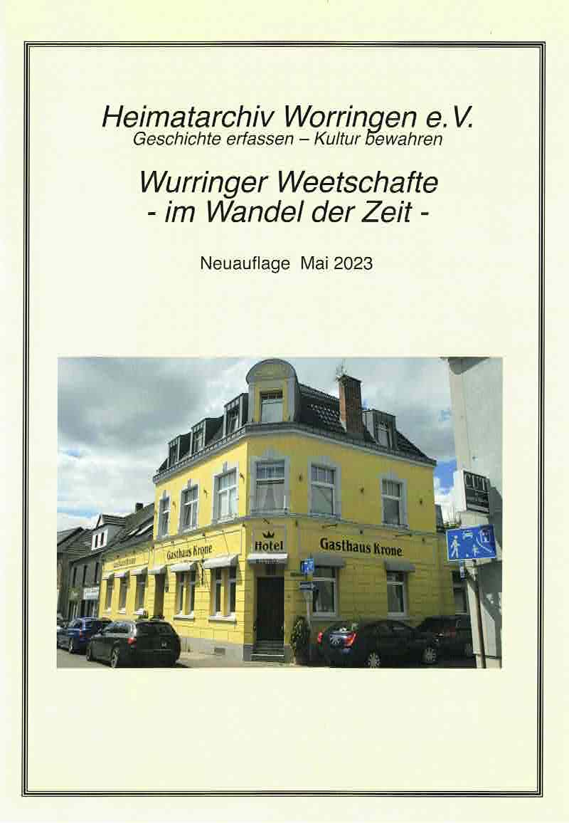 Broschuere Wurringer Weetschafte